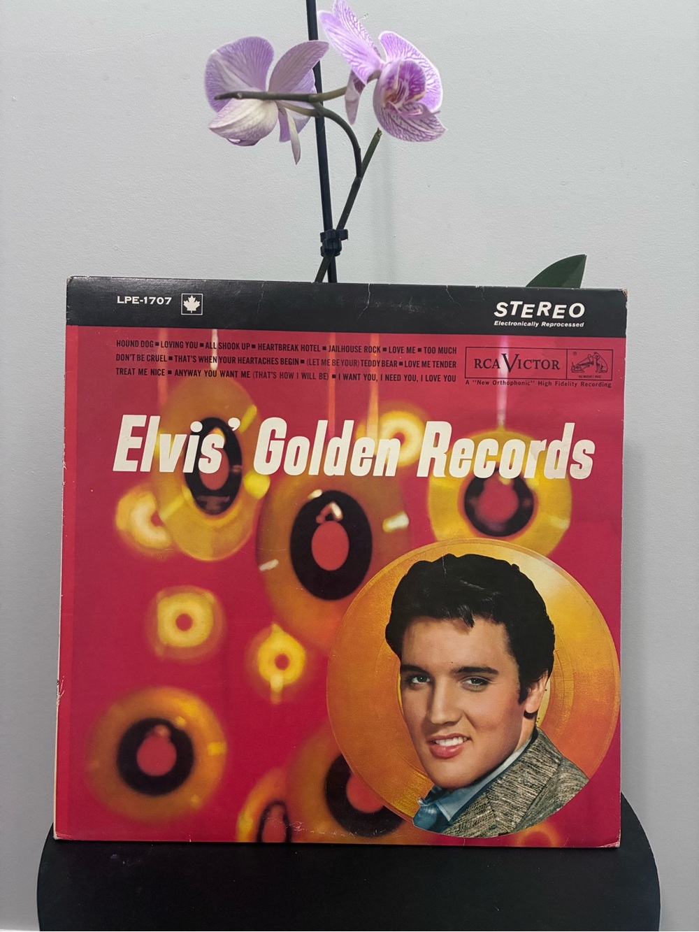 Elvis' Golden Records Vinyl LP - Red & Gold Cover